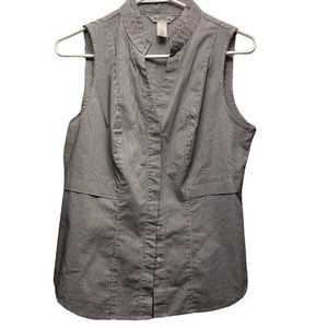 WHBM Sleeveless Button Up